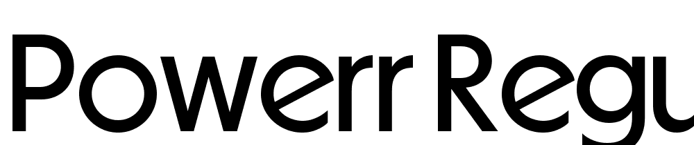 Powerr-Regular font family download free