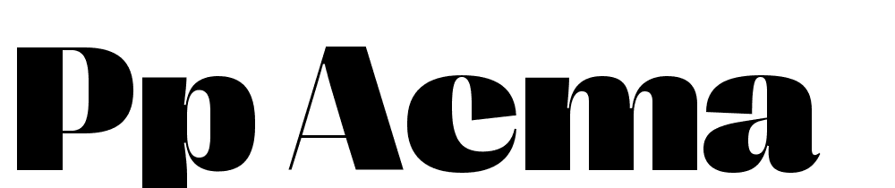 PP Acma font family download free