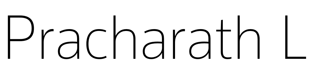 Pracharath-Light font family download free