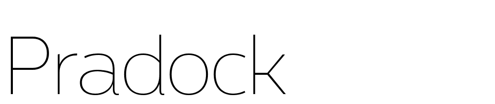 Pradock font family download free