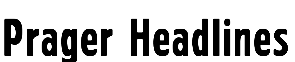 Prager-Headlines font family download free