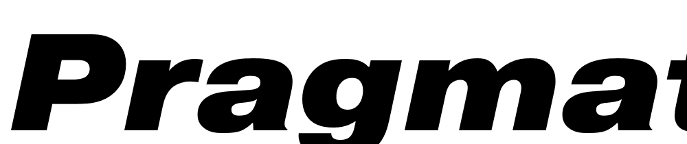 Pragmatica-Ext-Black-Obl font family download free