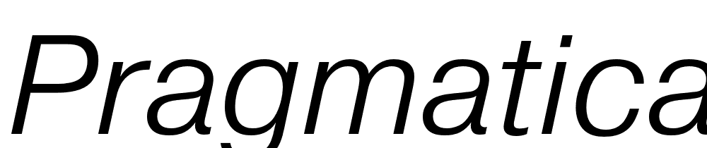Pragmatica-Light-Obl font family download free