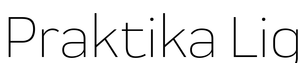 Praktika-Light font family download free