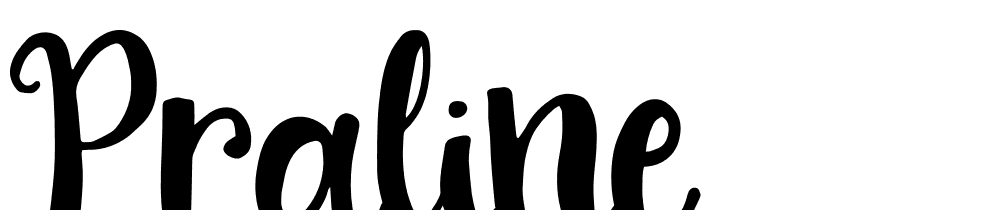 Praline font family download free