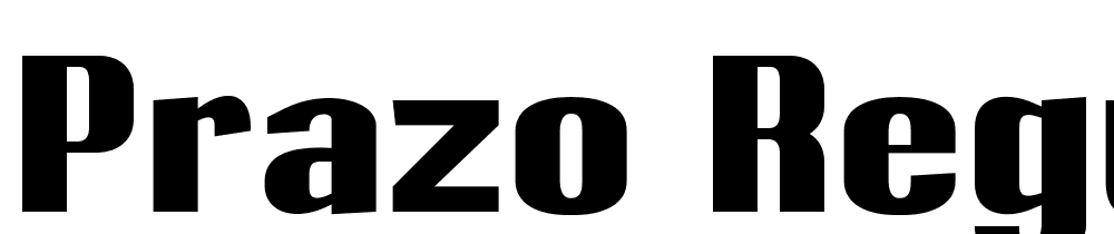 prazo-Regular font family download free