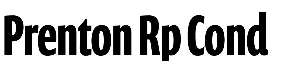 Prenton RP Cond font family download free