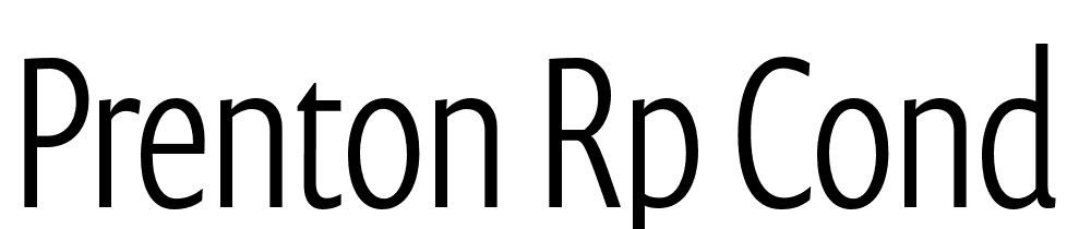 Prenton-RP-Cond-Light font family download free