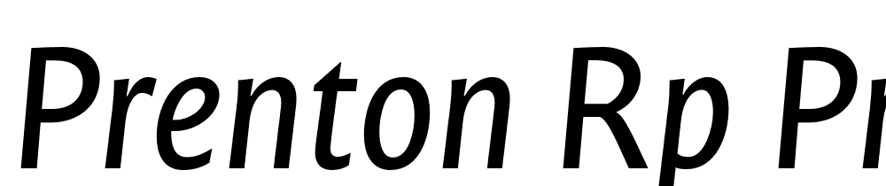 Prenton-RP-Pro-Italic font family download free