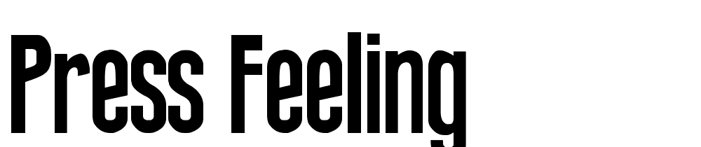 press-feeling font family download free