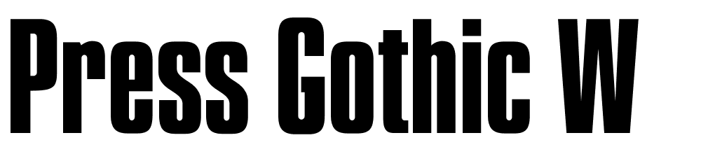 Press Gothic W font family download free