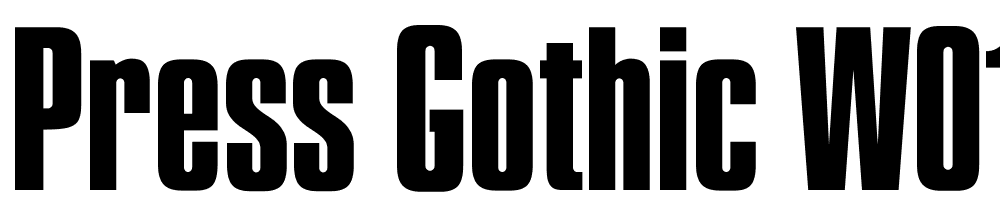 Press-Gothic-W01-Regular font family download free