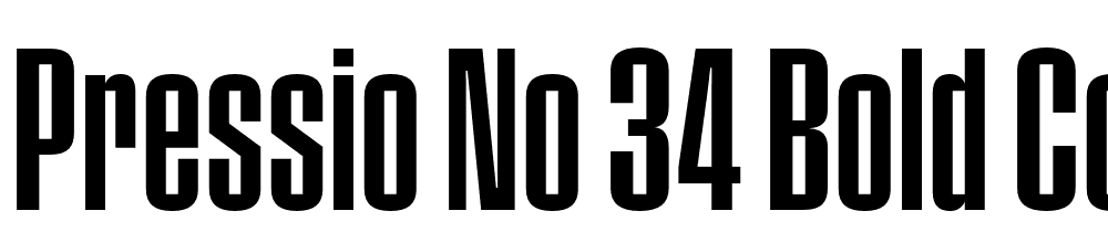 Pressio-No.-34-Bold-Compressed font family download free