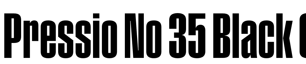 Pressio-No.-35-Black-Compressed font family download free