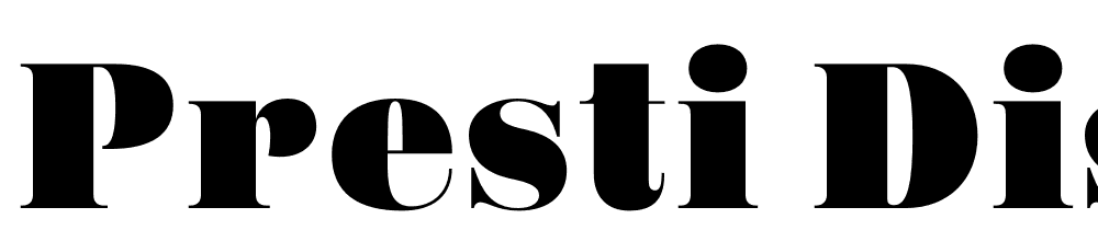 Presti-Display-Black font family download free