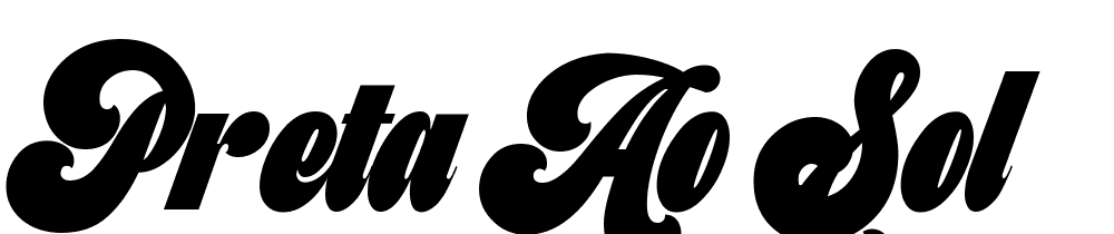 Preta Ao Sol font family download free