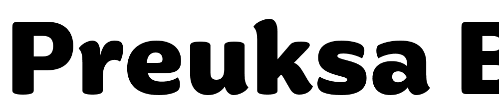 Preuksa-Black font family download free
