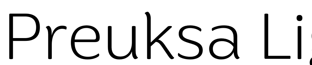 Preuksa-Light font family download free