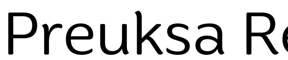 Preuksa-Regular font family download free