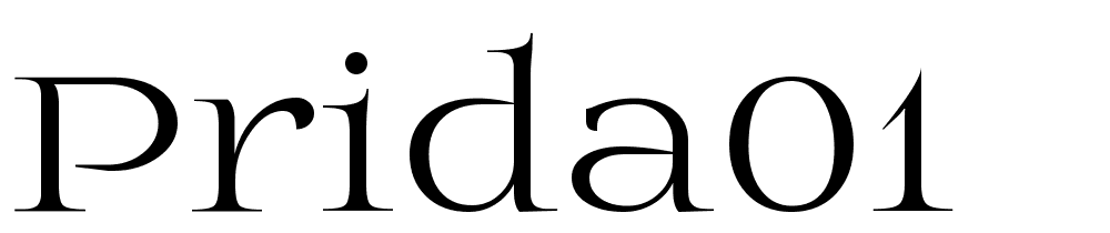 Prida01 font family download free