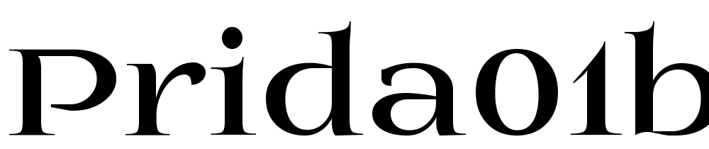 Prida01Black font family download free