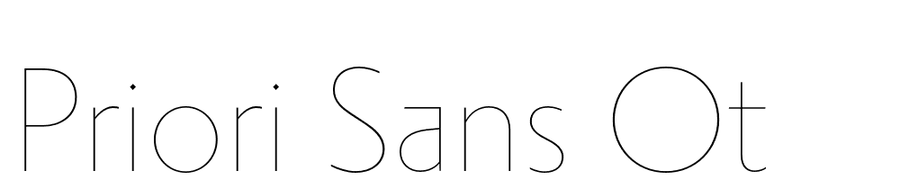 Priori Sans OT font family download free