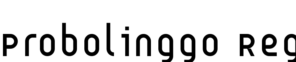 Probolinggo-Regular font family download free