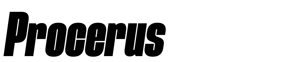 Procerus font family download free