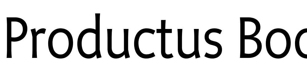 Productus-Book font family download free