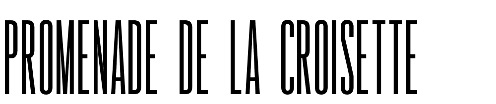 promenade_de_la_croisette font family download free