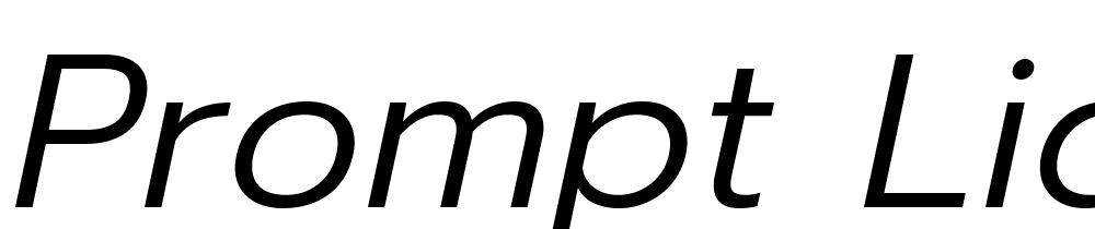 Prompt-Light-Italic font family download free