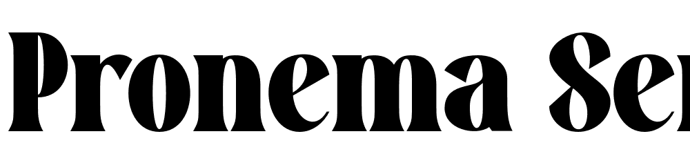 pronema-serif font family download free