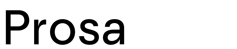 Prosa font family download free