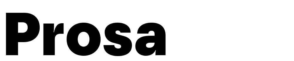 Prosa font family download free