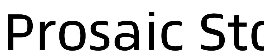 Prosaic-Std font family download free