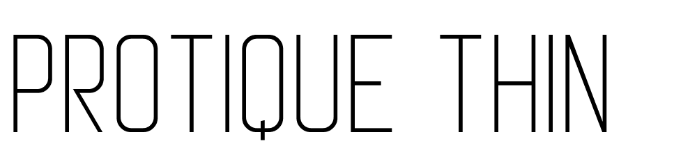 Protique-Thin font family download free