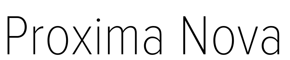 Proxima-Nova-Cond-Thin font family download free