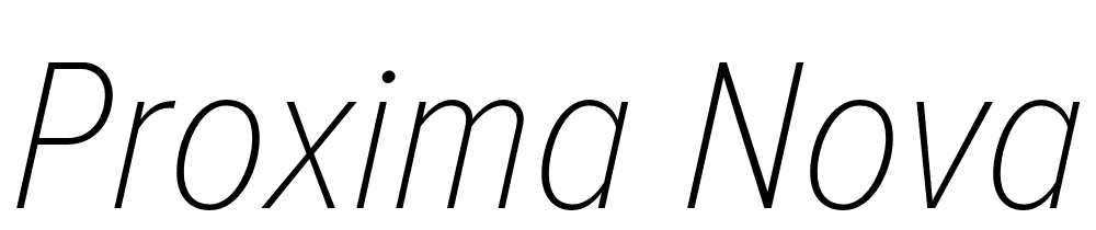 Proxima-Nova-Cond-Thin-It font family download free