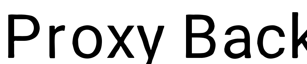 Proxy-Backup font family download free