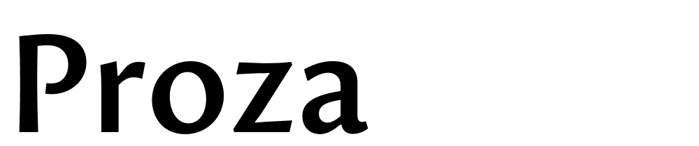 Proza font family download free