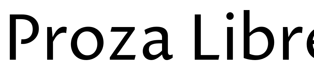 Proza-Libre font family download free