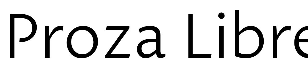 Proza-Libre-Light font family download free