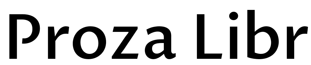 Proza-Libre-Medium font family download free