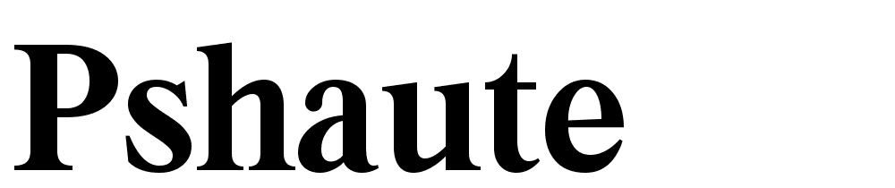 PSHaute font family download free