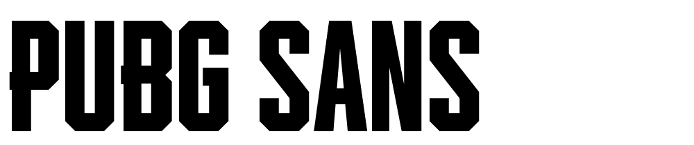 Pubg Sans font family download free