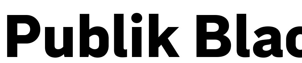 Publik-Black font family download free