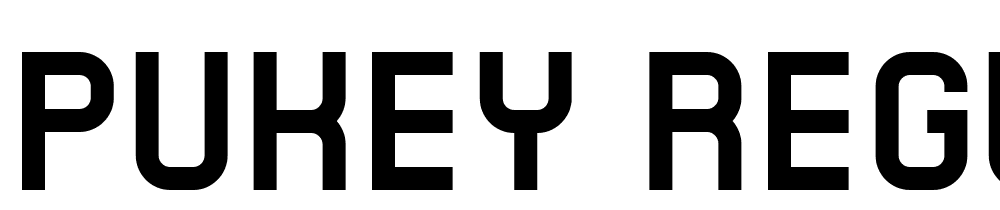 Pukey-Regular font family download free