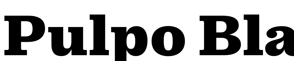 Pulpo-Black font family download free