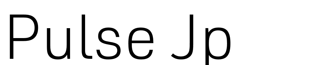 Pulse Jp font family download free