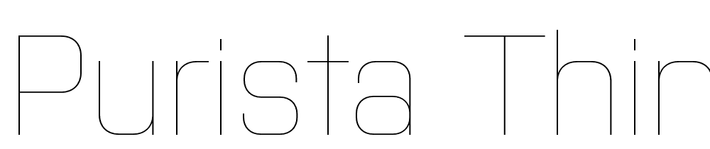 Purista-Thin font family download free